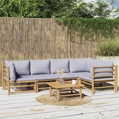 vidaXL 6 Loungeset, Bord inkl. 2 Stolar