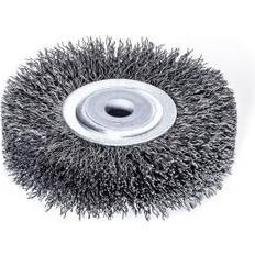 Vacuum Cleaner Accessories Lessmann Wheel Brush D100mm x W20-22 x 30 Bore Set 1 Steel Wire 0.30