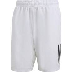 Mies - Valkoinen Shortsit Adidas Club 3-Stripes Tennis Shorts 7" - White