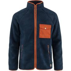 Fjällräven Vardag Pile Fleece Top - Navy/Autumn Leaf