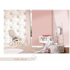 Papiers peints Noordwand Papier Peint Rose et Beige Revêtement Mural Décoration Salon Chambre