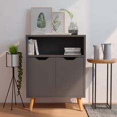 vidaXL Engineered Wood Grey Sideboard