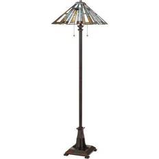 Brons Vloerlampen Elstead Lighting Maybeck Stehlampe Bronze 2xE27