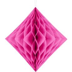 PartyDeco Honeycomb Papirsdiamant Pink
