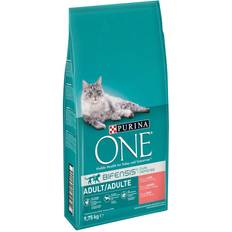 Purina ONE Katter - Torrfoder Husdjur Purina ONE Adult Lax & fullkorn - Ekonomipack: 2