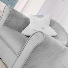 Gris Chaises Roba Fauteuil Bébé En Velours Lil Sofa