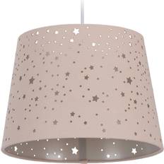 Relaxdays Lampadario Per La Cameretta Con Stelle Paralume Rosa Applique