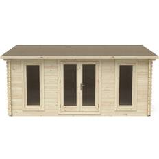 Dépendances Forest Garden Rushock Roof Double Glazed Log Cabin (Building Area )