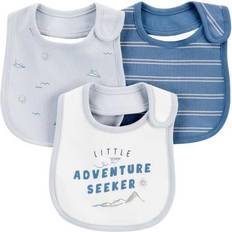 Carter's Baby Bibs 3-pack Blue/Ivory