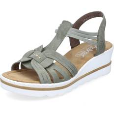 Rieker grøn Rieker Stretch Insert Wedge Sandals