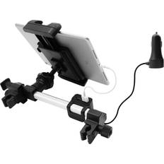 Macally Hållare för mobila enheter Macally HRMOUNTPRO4UAC, dual mode Tablet Headrest Mount with USB Charger