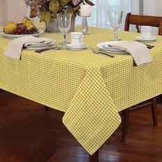 Yellow Cloths & Tissues Alan Symonds Gingham Check Tablecloth Yellow