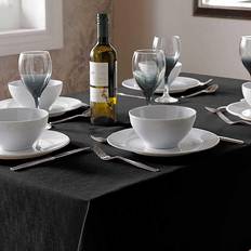 Linen Tablecloth Black