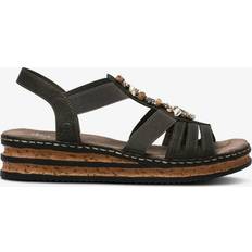 Rieker Dame Sandaler Rieker Gemstone Embellished Strappy Sandals