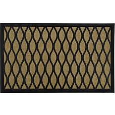 Brown Entrance Mats JVL Vienna Rubber Backed Scraper Doormat, 45x75cm Brown