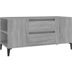 vidaXL 102 x 44.5 x 50 cm Grå Sonoma-Eg TV-bord