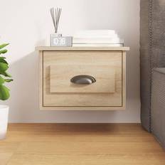 Brown Bedside Tables vidaXL sonoma oak Bedside Table