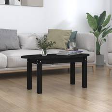 vidaXL svart massiv furu Soffbord