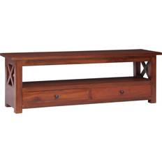 Mahogni TV-borde vidaXL Tv-Skab 115 x 30 x 40 cm Massivt Mahognitræ Brun TV-bord