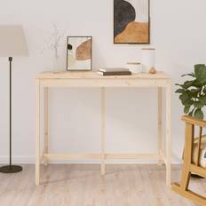 vidaXL 140 x 80 x 110 cm Massivt Fyrretræ Barbord