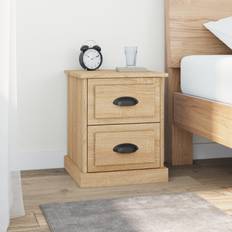 vidaXL sonoma oak, 2 Bedside Table