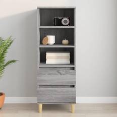 vidaXL Skab 40 x 36 x 110 cm Konstrueret Træ Grå Sonoma-Eg Skænk