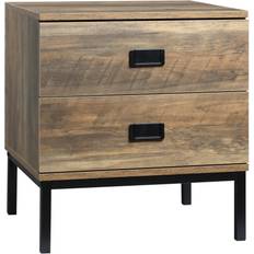 Homcom Brown Bedside Tables Homcom Retro Bedside Table