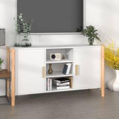 White Sideboards vidaXL White Engineered Wood White Sideboard