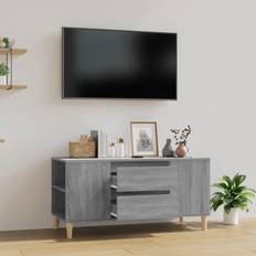 vidaXL 102 x 44.5 x 50 cm Grå Sonoma-Eg TV-bord