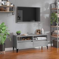 100" tv vidaXL concrete grey, 100 TV Bench