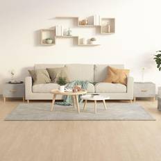 Grigio Tavolini vidaXL Tavolini Salotto 2pz Grigi Cemento 50x50x40 cm Legno Multistrato Tavolino