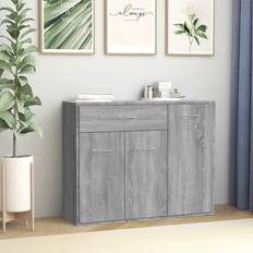 vidaXL Grey Sonoma Engineered Wood Sideboard