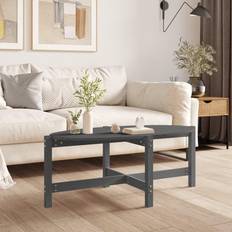 vidaXL Massivt Fyrretræ 118 x 63 x 45 cm Sofabord