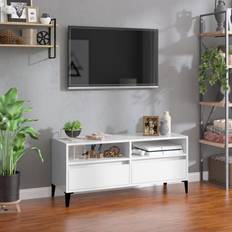 vidaXL High Gloss Engineered Wood TV Bench