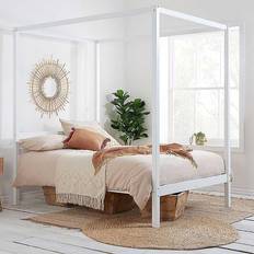 135cm Mercia Four Poster Bed White