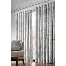 Curtains & Accessories Alan Symonds Silver Fiji Eyelet Ring Top