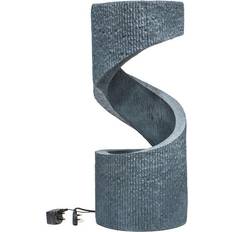 Bleu Fontaines Ivyline Spiral Outdoor Cement Water Feature