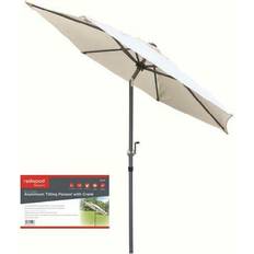 Samuel Alexander Redwood 2M Aluminium Tilting Parasol With Crank - Cream