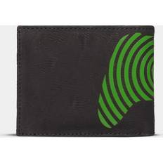 Microsoft Xbox Controller Green Spiral Print Bi-Fold Wallet - Black