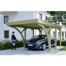 Gartenhäuser Skanholz Holz Carport Friesland Set (Gebäudefläche )