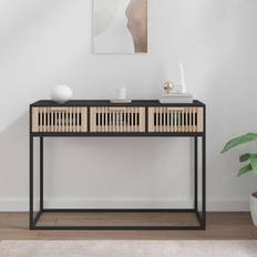 vidaXL black Engineered Console Table