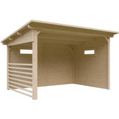 Brennholzschuppen Skanholz Unterstand Vimmerby, 370x250cm, unbehandelt