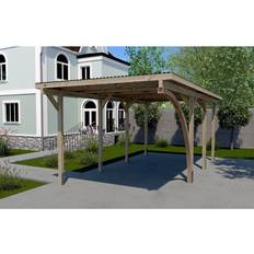 Gartenhäuser Weka Einzelcarport 606 A Gr.2 Rundbogen (Gebäudefläche )