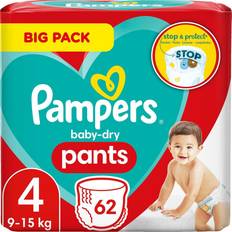 Pampers baby dry 4 Pampers Baby Dry Pants Size 4 62pcs