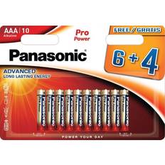 Batteri 1.5 volt Panasonic LR03PPG/10BW AAA Micro Batterie, Alkaline, 1.5 Volt