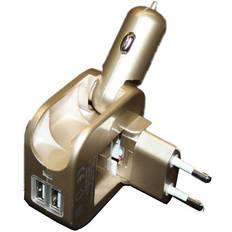 Usb 230v KFZ Reiseladestecker 2x USB 2.1, 230 V