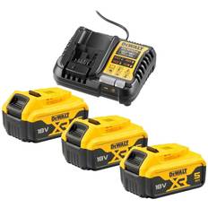 Dcb184 xr 18v Dewalt Akku-Set DCB1104P3-QW, 18V, 5Ah, 3x XR-Akku DCB184 inkl. Schnellladegerät