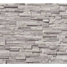 Ensfarvede - Grå - Non woven tapeter Living Walls Elements 2 388162 Dekorationstapeter