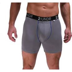 Men's Swingshift Boxers - Grey/Blue