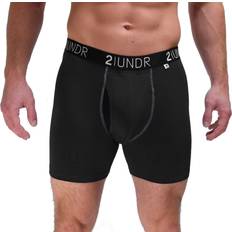 2UNDR Men's Swingshift Boxers - Black/Grey
